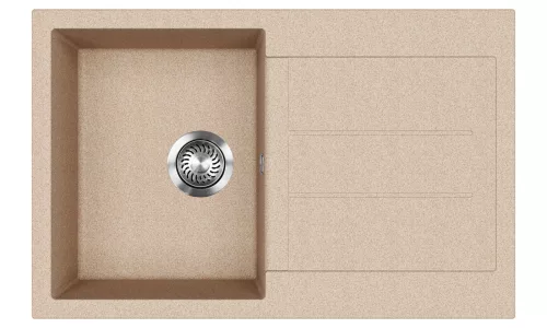 EVIDO Cubo 45S chiuvetă din granit, 780 x 500mm, avena