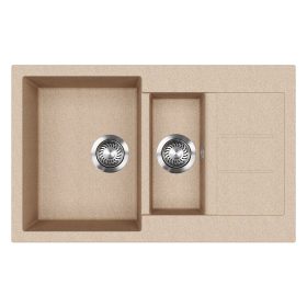 EVIDO Cubo 6S compact chiuvetă granit 800x500 avena