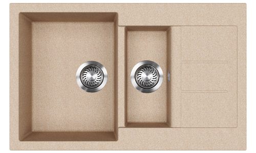 EVIDO Cubo 6S compact chiuvetă granit 800x500 avena