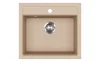 EVIDO Quadro 6 chiuvetă din granit, 562 x 510mm, avena