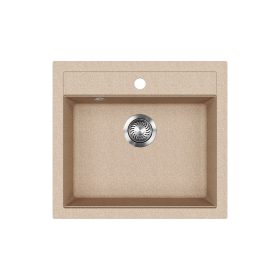 EVIDO Quadro 6 granit chiuvetă, 562 x 510mm, avena