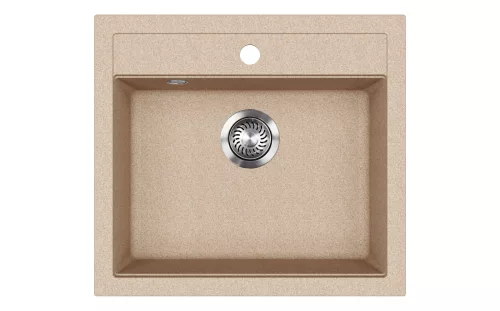 EVIDO Quadro 6 chiuvetă din granit, 562 x 510mm, avena