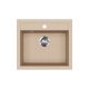 EVIDO Quadro 6 granit chiuvetă, 562 x 510mm, avena