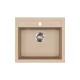 EVIDO Quadro 6 chiuvetă din granit, 562 x 510mm, avena