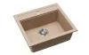 EVIDO Quadro 6 chiuvetă din granit, 562 x 510mm, avena