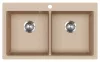 EVIDO Quadro 9 chiuvetă din granit, 860 x 510mm, avena