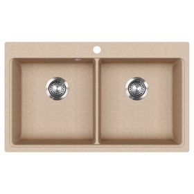 EVIDO Quadro 9 granit chiuvetă, 860 x 510mm, avena