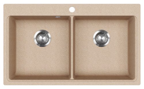 EVIDO Quadro 9 granit chiuvetă, 860 x 510mm, avena