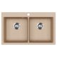 EVIDO Quadro 9 granit chiuvetă, 860 x 510mm, avena