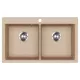 EVIDO Quadro 9 chiuvetă din granit, 860 x 510mm, avena