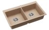 EVIDO Quadro 9 granit chiuvetă, 860 x 510mm, avena