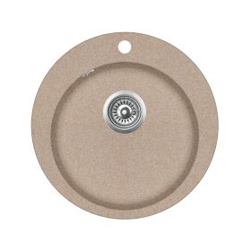 EVIDO Tondo kerek granit chiuvetă, 505 mm,avena