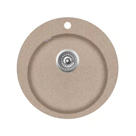 EVIDO Tondo rotund chiuvetă din granit, 505 mm,avena