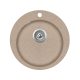 EVIDO Tondo kerek granit chiuvetă, 505 mm,avena