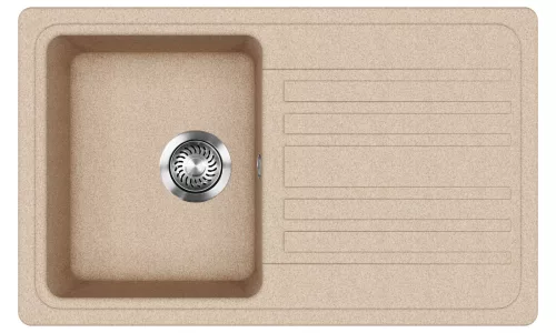 EVIDO Home 45S chiuvetă din granit, 765 x 460mm, avena