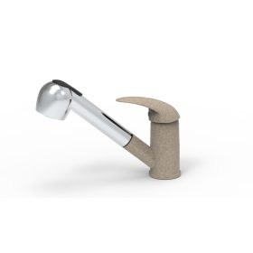 EVIDO PINGUIN-S cu cap de duș baterie granit, avena/crom