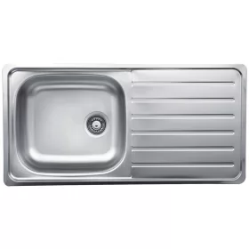   EVIDO Typon XL 6S chiuvetă din inox, egymedence, csepegtető, 100 x 50 cm, 3 1/2" lef., natur
