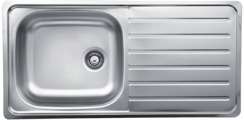 EVIDO Typon XL 6S chiuvetă inox, o cuvă cu picurătoare, 100x50 cm, natúr