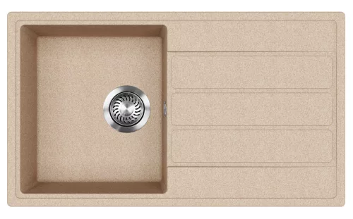 EVIDO Easy 45S chiuvetă din granit, 760 x 440 mm, avena