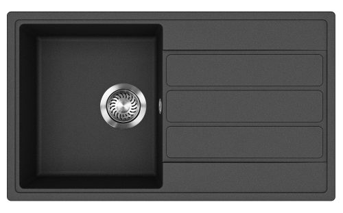 EVIDO Easy 45S granit chiuvetă, 760 x 440 mm, antracit