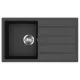 EVIDO Easy 45S chiuvetă din granit, 760 x 440 mm, antracit