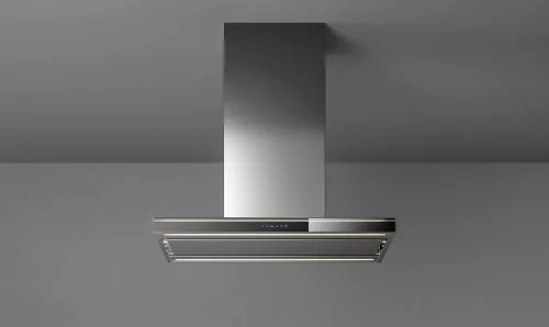 FALMEC LUMINA NRS sziget páraelszívó, 90 cm, inox/fekete üveg