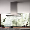 FALMEC LUMINA NRS sziget páraelszívó, 90 cm, inox/fekete üveg