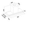 FALMEC VIRGOLA TOUCH NRS beépíthető páraelszívó, 90 cm, inox