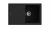 NODOR - chiuvetă NorGranite 78.50 1B 1D BK negru