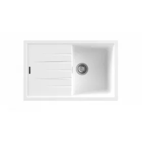 NODOR - chiuvetă NorGranite 78.50 1B 1D WH alb