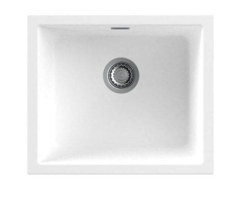 NODOR - chiuvetă NorGranite 45.40 1B WH alb