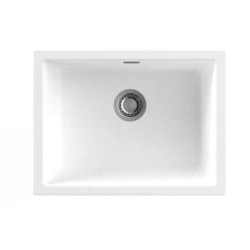 NODOR - chiuvetă NorGranite 55.40 1B WH alb