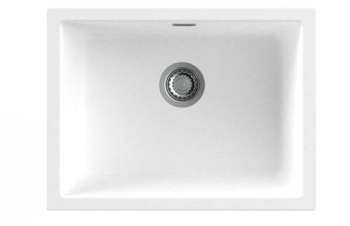 NODOR - chiuvetă NorGranite 55.40 1B WH alb