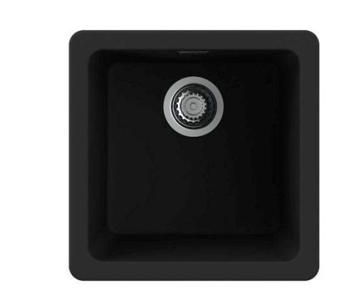 NODOR - chiuvetă NorGranite 40.40 1B BK negru