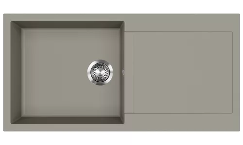 EVIDO Cubo XL 6S chiuvetă din granit, 1000 x 500 mm, platină