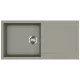 EVIDO Cubo XL 6S chiuvetă din granit, 1000 x 500 mm, platină
