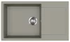 EVIDO Cubo XL 6S compact chiuvetă din granit, 860 x 500 mm, platină