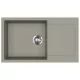 EVIDO Cubo XL 6S compact chiuvetă din granit, 860 x 500 mm, platină