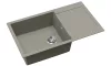 EVIDO Cubo XL 6S compact chiuvetă din granit, 860 x 500 mm, platină
