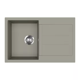 EVIDO Cubo 45S gránit mosogató, 780 x 500 mm, platina