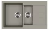 EVIDO Cubo 6S compact chiuvetă din granit 800x500 platină