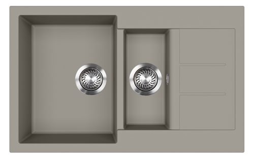 EVIDO Cubo 6S compact granit chiuvetă 800x500 platina