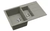 EVIDO Cubo 6S compact chiuvetă din granit 800x500 platină