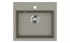 EVIDO Quadro 6 chiuvetă din granit, 562 x 510 mm, platină