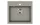 EVIDO Quadro 6 chiuvetă din granit, 562 x 510 mm, platină