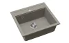 EVIDO Quadro 6 chiuvetă din granit, 562 x 510 mm, platină