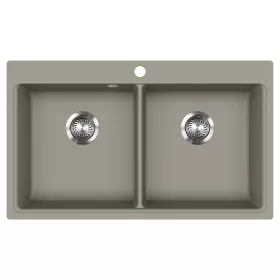 EVIDO Quadro 9 chiuvetă din granit, 860 x 510 mm, platină