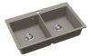 EVIDO Quadro 9 granit chiuvetă, 860 x 510 mm, platina