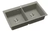 EVIDO Quadro 9 chiuvetă din granit, 860 x 510 mm, platină