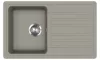 EVIDO Home 45S chiuvetă din granit, 765 x 460mm, platină